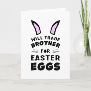Tarjeta Happy Easter Bunny Animal Egg Guay Funny Gift Idea