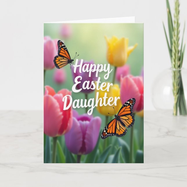 Tarjeta Happy Easter Daughter Art Card (Anverso)