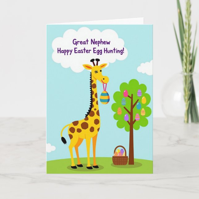 Tarjeta Happy Easter Great Nephew Card (Anverso)