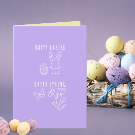 Tarjeta Happy Easter Happy Spring 
