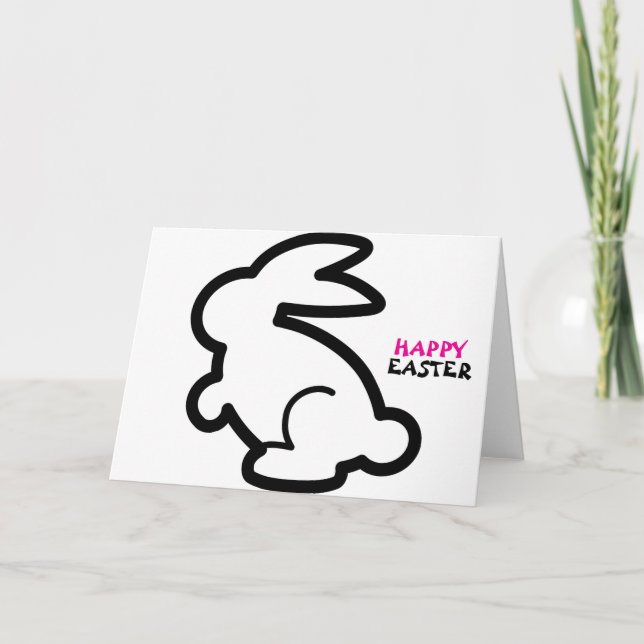 Tarjeta Happy Easter Ostern (Anverso)