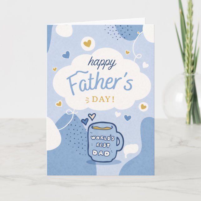 Tarjeta Happy Father’s Day Best Dad Card (Anverso)