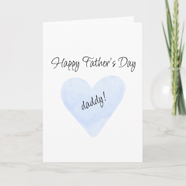 Tarjeta Happy Father's Day for Daddy Greeting Card (Anverso)