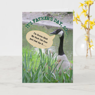 TARJETA HAPPY FATHER'S DAY/MY DAD NUMERO UNO/GOOSE IMAGE