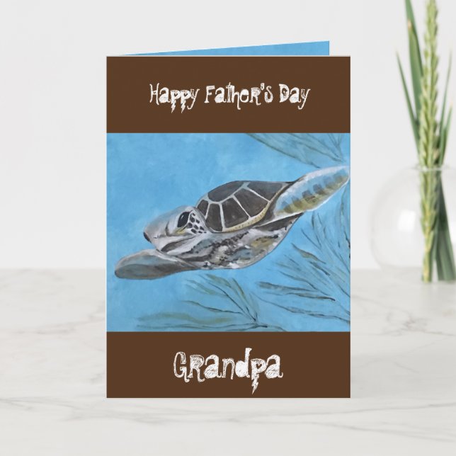 TARJETA HAPPY FAYHERS DAY GRANDPA (Anverso)