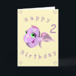 Tarjeta Happy Fish Funny Birthday Card - Personalizable<br><div class="desc">Feliz quinto cumpleaños divertida,  pintura MIGNEADA - Personalizable</div>