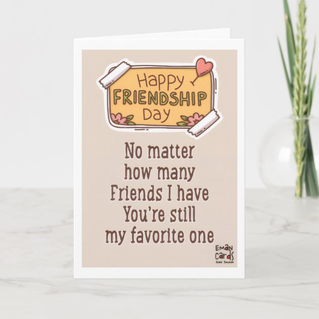 Tarjeta Happy Friendship Day - Quote (Anverso)
