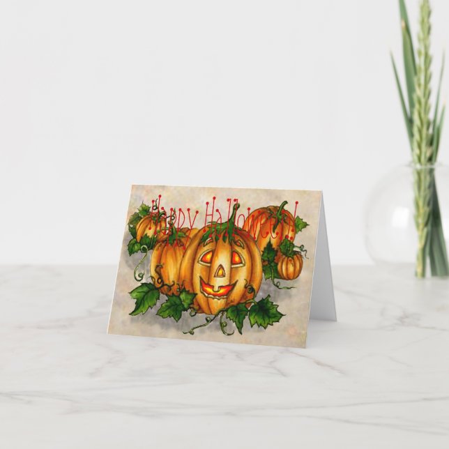 Tarjeta HAPPY HALLOWEEN de SHARON SHARPE (Anverso)