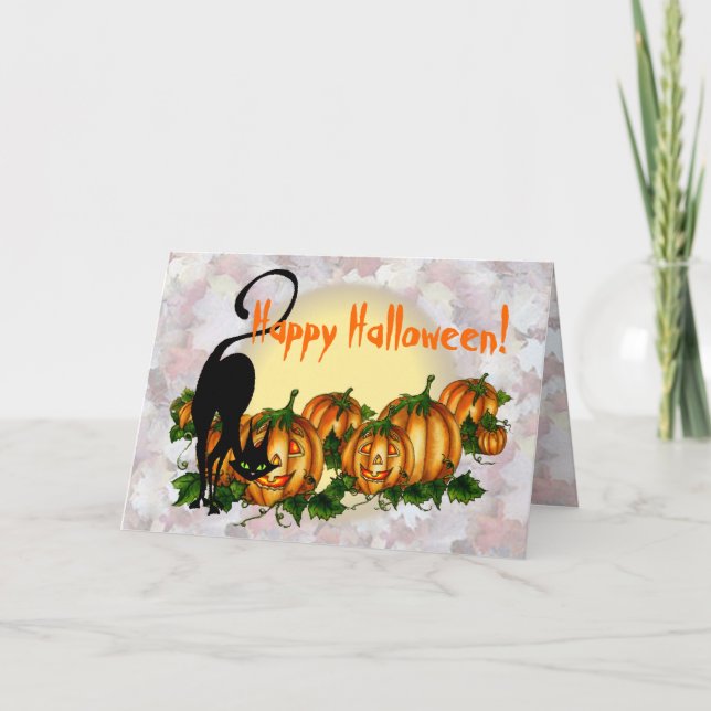 Tarjeta HAPPY HALLOWEEN de SHARON SHARPE (Anverso)