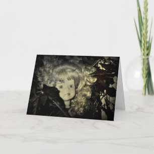Tarjeta Happy Halloween Doll Head