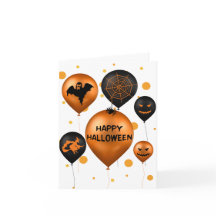 Happy Halloween Fiesta Balloons Card