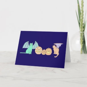 Tarjeta Happy Halloween Kitty Grotesques card