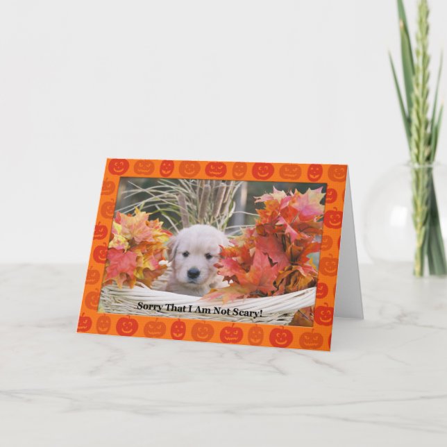 Tarjeta Happy Halloween Puppy Card (Anverso)