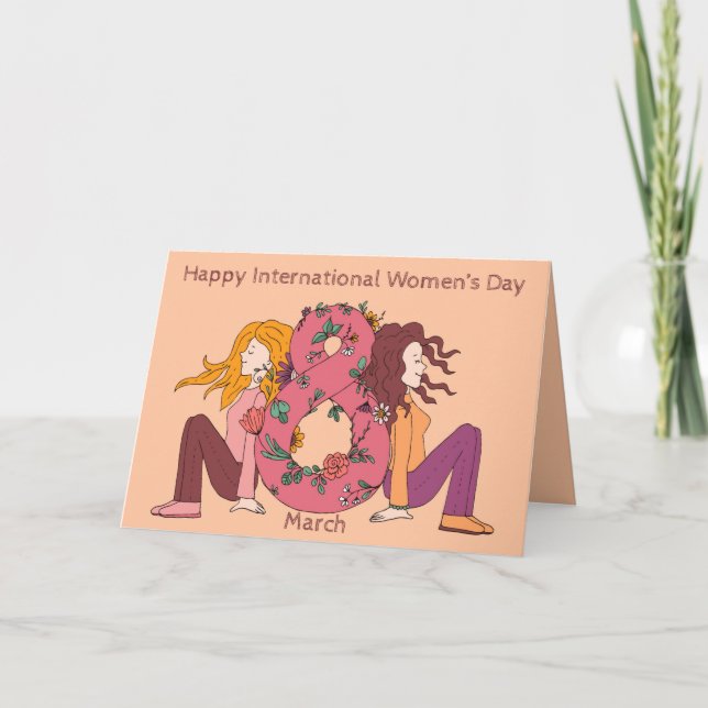 Tarjeta Happy International Women's Day (8 March) (Anverso)
