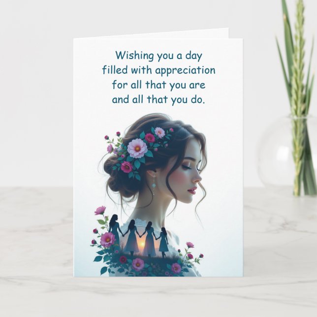 Tarjeta Happy International Women's Day | Uplifting (Anverso)