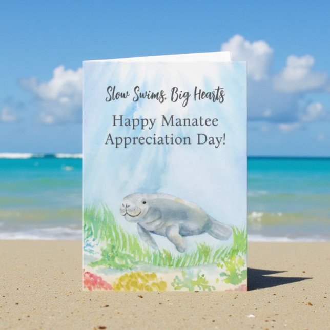 Tarjeta Happy Manatee Appreciation Day (Subido por el creador)