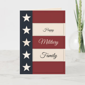 Tarjeta Happy Military Family Card – Personalized Gift