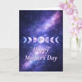 Tarjeta Happy Mother’s Day Celestial Moon Phases Card