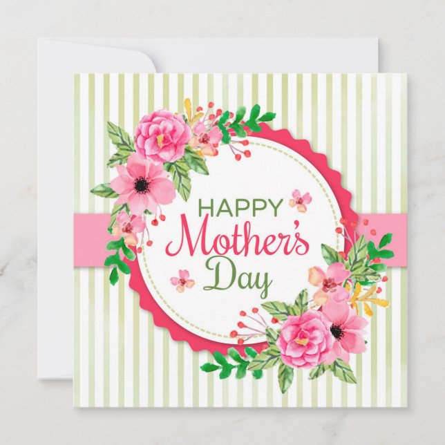 Tarjeta Happy Mother's Day (Anverso)
