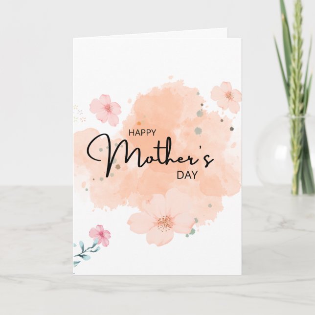 Tarjeta Happy Mothers day  (Anverso)