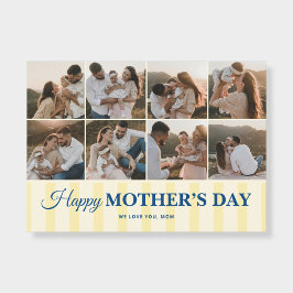 Tarjeta Happy Mothers Day 8 Photo Flat Greeting Card