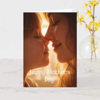 Tarjeta Happy Mothers Day Card - Adorable image From child