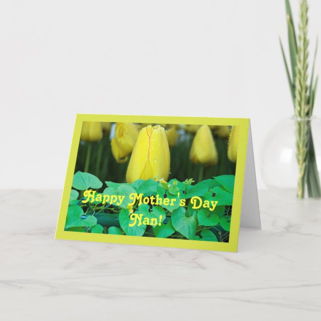 Tarjeta Happy Mother's Day Nan (Anverso)