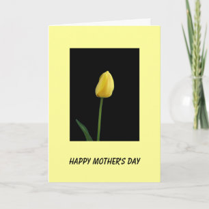 Tarjeta happy mother's day tulip flower