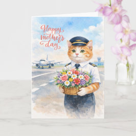 Tarjeta Happy Mother's Day with flowers from Pilot