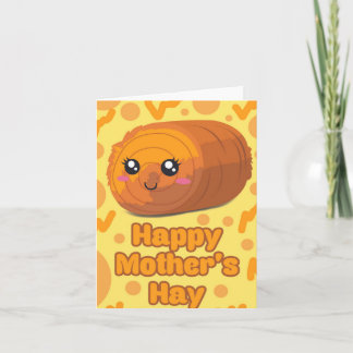 Tarjeta Happy Mother's Hay Puns Day Card
