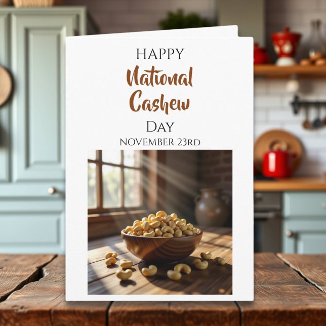Tarjeta Happy National Cashew Day | Nov 23rd (Subido por el creador)
