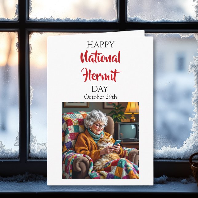 Tarjeta Happy National Hermit Day | October 29th (Subido por el creador)