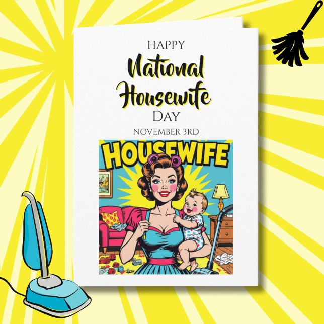 Tarjeta Happy National Housewife's day | November 3rd (Subido por el creador)
