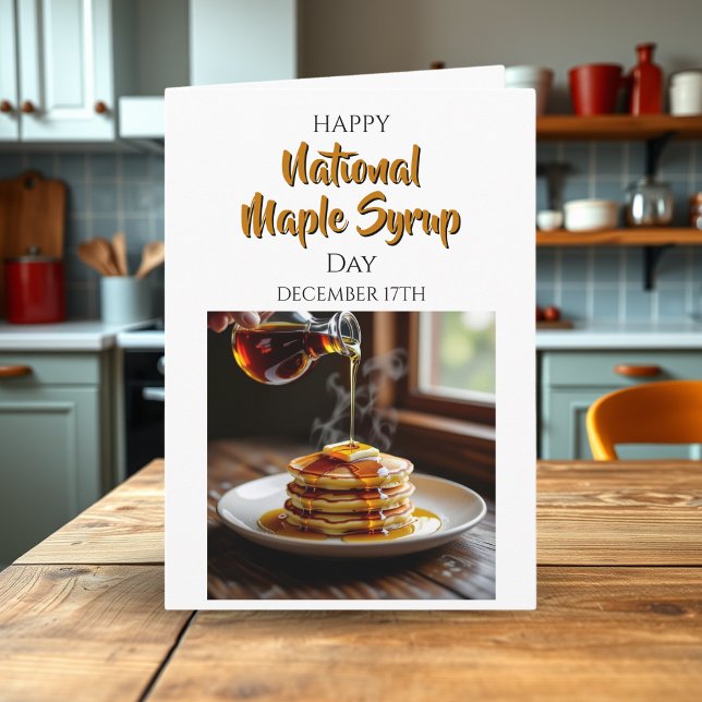 Tarjeta Happy National Maple Syrup Day | December 17th (Subido por el creador)