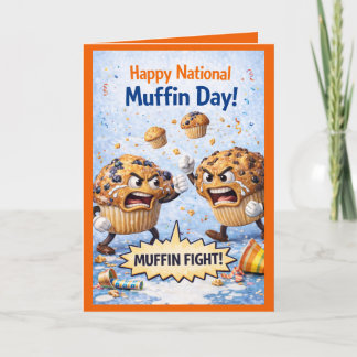 Tarjeta Happy National Muffin Day Greeting Card, Feb 20th