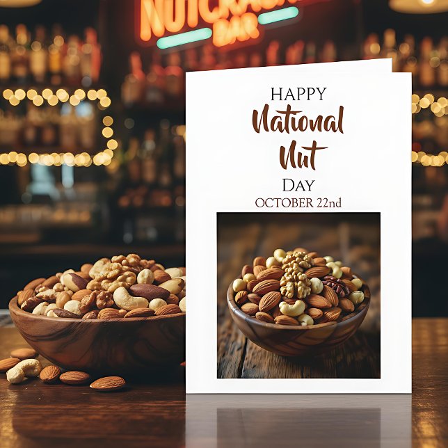 Tarjeta Happy National Nut Day | October 22nd  (Subido por el creador)