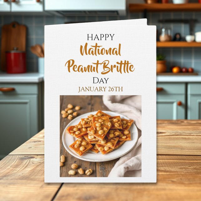 Tarjeta Happy National Peanut Brittle Day | January 26th (Subido por el creador)