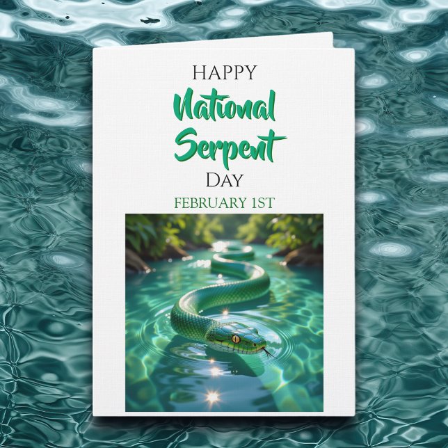 Tarjeta Happy National Serpent Day | February 1st (Subido por el creador)