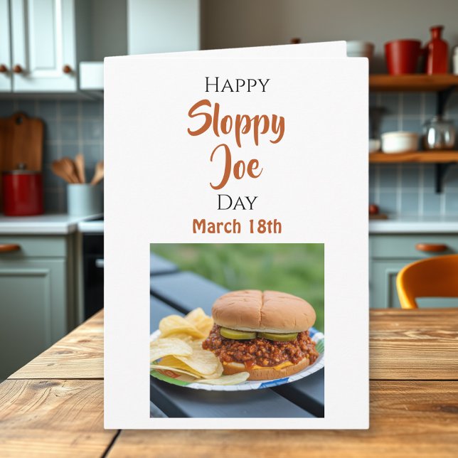Tarjeta Happy National Sloppy Joe Day - March 18th (Subido por el creador)