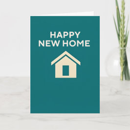 Tarjeta Happy New Home x Teal