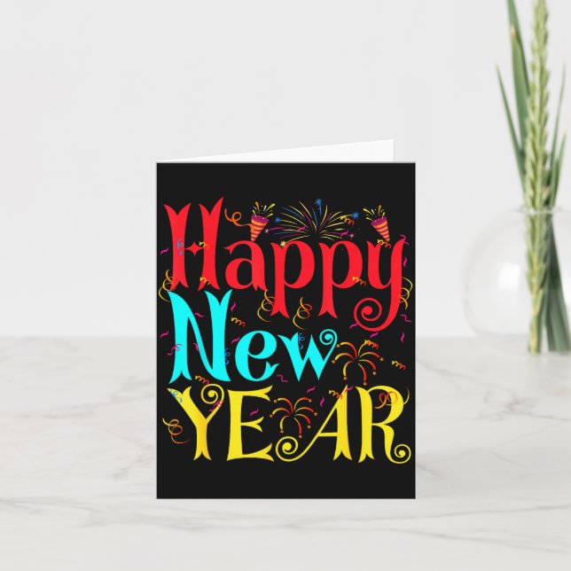 Tarjeta Happy New Year 2026 And Merry Christmas New Year E (Anverso)