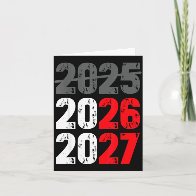 Tarjeta Happy New Year 2026 Coming Soon 2027 Funny 67 Meme (Anverso)