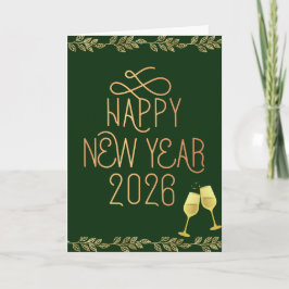 Tarjeta Happy New Year 2026 Greeting Card