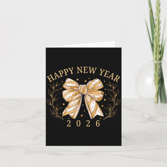 Tarjeta Happy New Year 2026 New Years Eve Party Countdown  (Anverso)