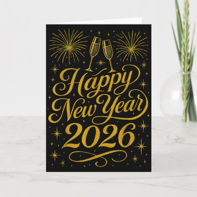 Tarjeta Happy New Year 2026 Womens New Years Eve Party  (Anverso)