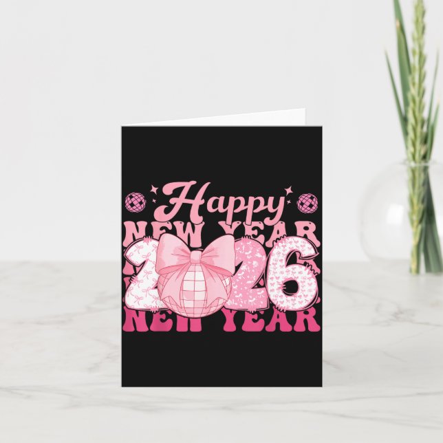 Tarjeta Happy New Year Eve 2026 Party Family Matching Men  (Anverso)