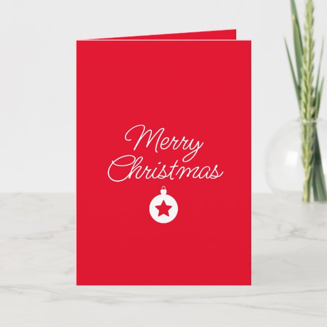 Tarjeta Happy New Year Merry Christmas Holiday Season (Anverso)