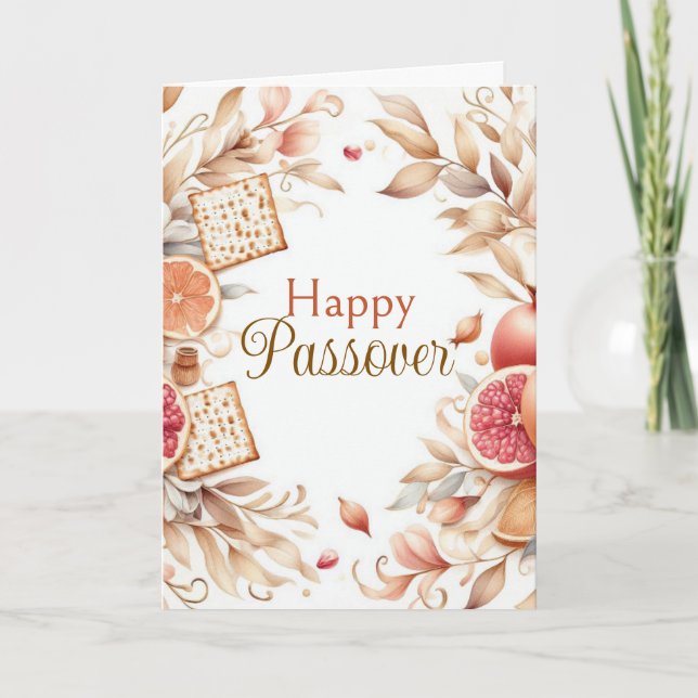 Tarjeta Happy Passover Greeting Card (Anverso)