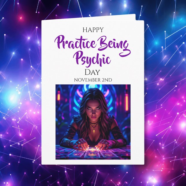 Tarjeta Happy Practice being Psychic Day! Nov 2nd (Subido por el creador)