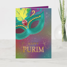 Tarjeta Happy Purim - Chag Purim Jewish Holiday Card